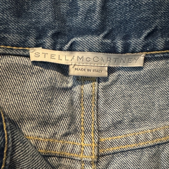 STELLA MCCARTNEY FALABELLA CHAIN KNEES DISTRESSED BOOTCUT JEANS VINTAGE BLUE 27 - Picture 14 of 15